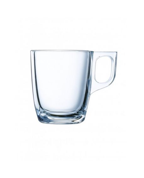 Taza de café de vidrio tensionado