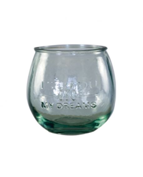 Texte sur verre "Je te vois"