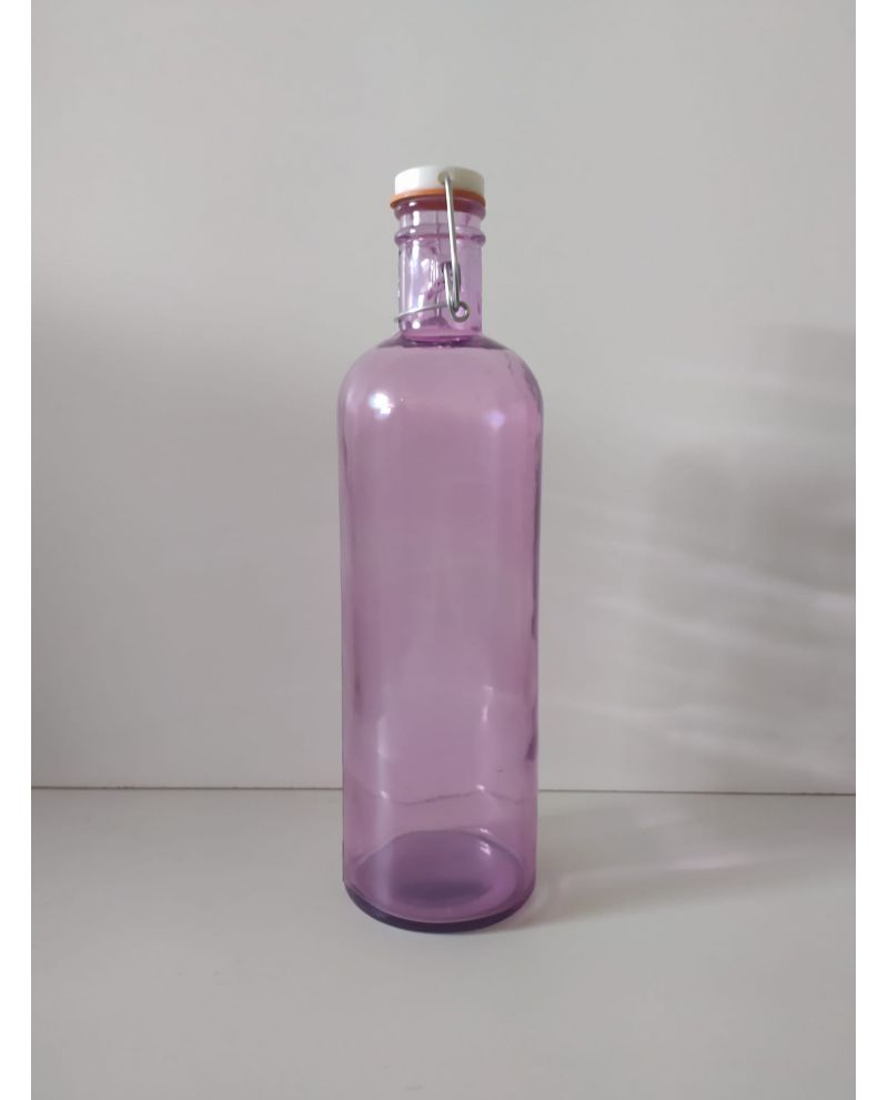 Botella Agua Cristal color Rosa 1,5L