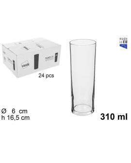 Vaso cristal tubo 310ml