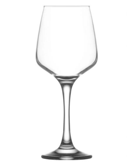 GLASS WINE/WATER FOOT BLACK LAL 40cl