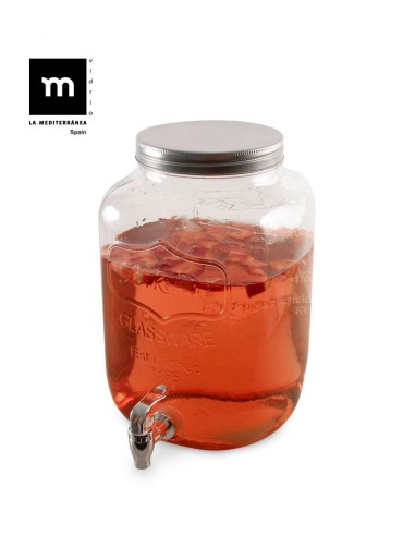 Bocal distributeur avec robinet 4L - Lot de 6