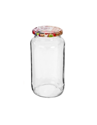 Bocal en verre 1 L (couvercle à fruits)