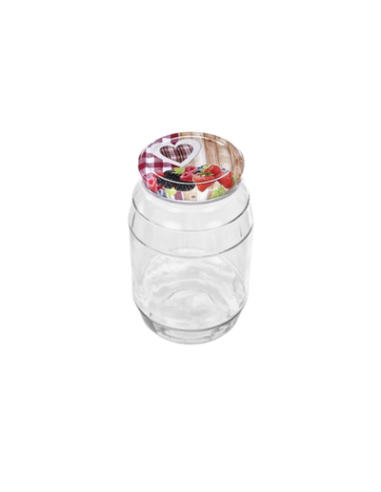 Bocal en verre de 950 ml (couvercle à fruits)