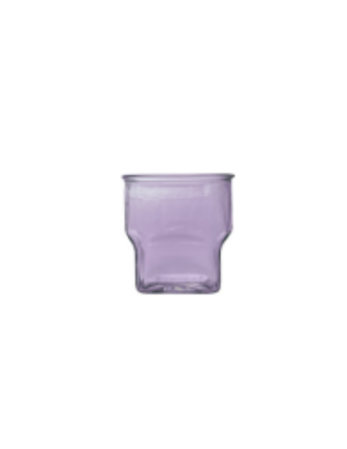 Square Glass 30cl Purple