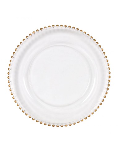Assiette de présentation Or Biarritz 33,5cm