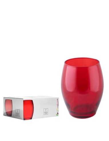 Vaso Montecarlo Rojo 39 cl - Grab. 1 Color DC