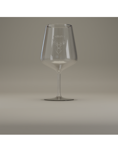Wine Glass 53cl - Reindeer Design
