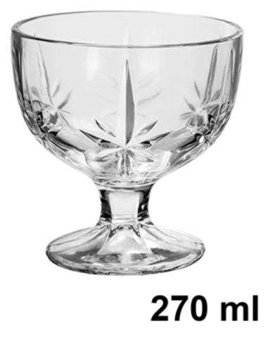 Pack of 2 Vicenza iced glass glasses 270 ml