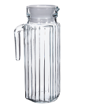 Jarra de Cristal con Tapa Blanca 1L