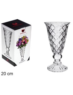 Jarrón de Cristal Venecia Modelo D 20x11cm 2